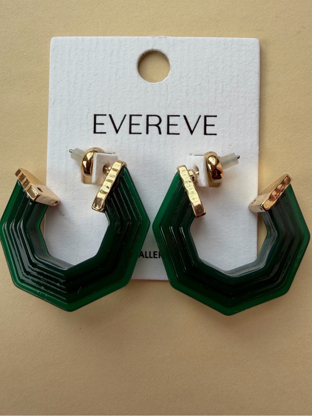 Evereve Green Tristan Green Hoop Earrings